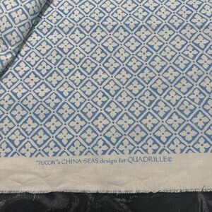 Upholstery Fabric Remnant China Seas design for Quadrille ⭐️ Designer